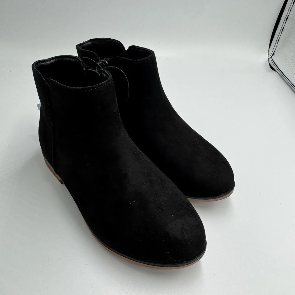 NWT Cat & Jack Toddler Girls 11 Black Formal Ankle Booties Boots Shoes